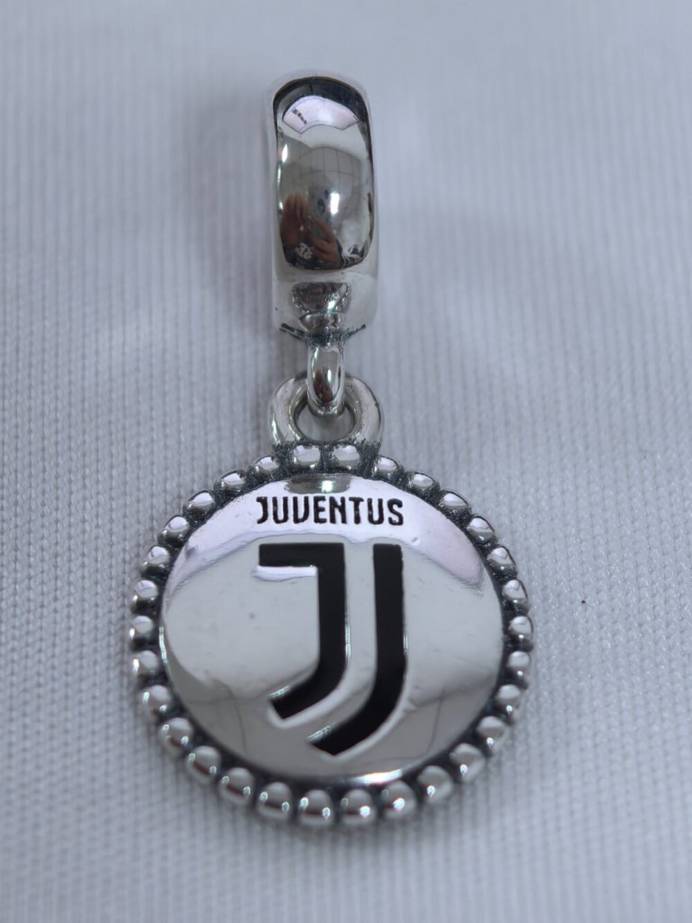 Pandora Juventus Crest Football Team Crest Charm, S925 Silver Jewelry